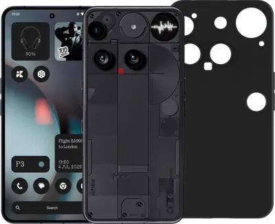 Nothing Phone (3) 256GB Schwarz 5G + Just in Case Backcover Schwarz