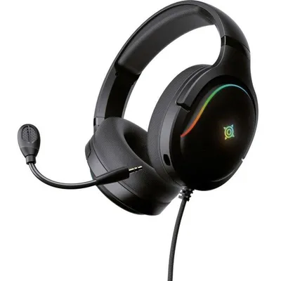 Gaming-Kopfhörer Nova Gaming Borealis mit Kabel 3,5 mm, 40 mm Treiber, abnehmbares Mikrofon RGB schwarz