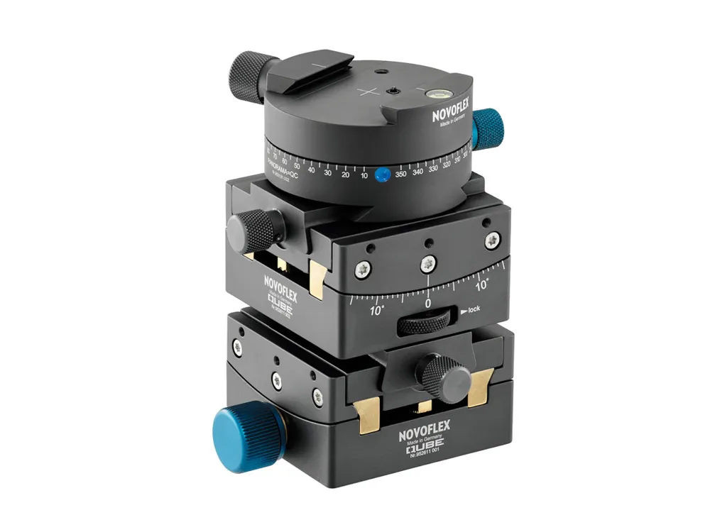Novoflex QUBE Modularer Goniometerkopf 15° Verschwenkung - Pro Kit