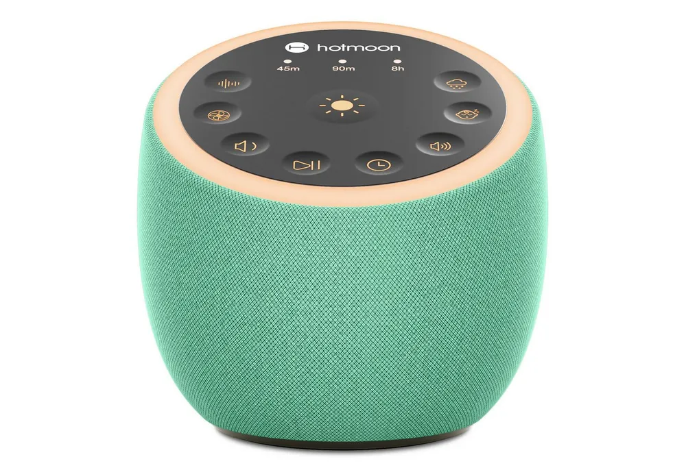 Novostella Einschlafhilfe White Noise Machine Babys Erwachsene Durchschlafhilfe Kopfhörer (Berührungssteuerung, Built in 40 Soothing White Noise & Natural Sounds, 40 Klänge, Nachtlicht, Timer, Speicherfunktion, Doppelte Lautsprecher)