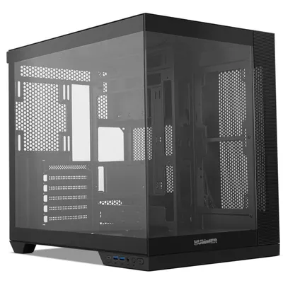 NOX Hummer ASTRA NEO Mid-Tower ATX, doppelt gehärtetes Glas, USB-C, schwarz