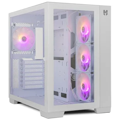Nox Hummer Astra ARGB gehärtetes Glas USB 3.0 Weiß