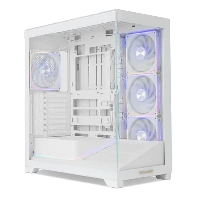 PC-Gehäuse NOX Hummer BLADE Tower ATX ARGB Weiß Gehärtetes Glas