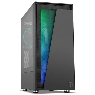 Nox Hummer Blaster gehärtetes Glas USB 3.0 ARGB Schwarz
