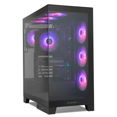 NOX Hummer GLOCK ARGB Mid-Tower ATX gehärtetes Glas USB-C schwarz