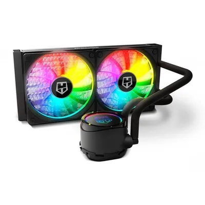 Flüssigkeitskühlung NOX Hummer H-240 ARGB 240mm 2 PWM Lüfter RGB