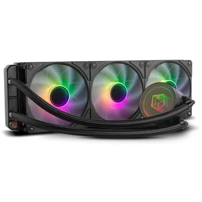 Flüssigkeitskühlung NOX Hummer M-360 360mm 3 Lüfter ARGB Schwarz
