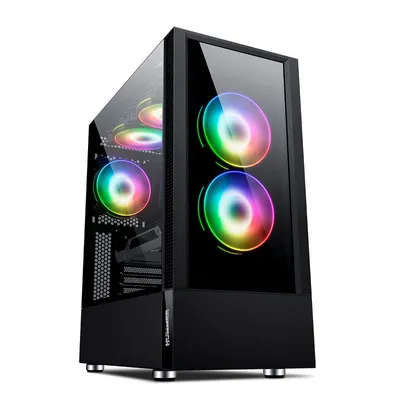Nox Hummer Nemesis ARGB gehärtetes Glas USB 3.0 schwarz