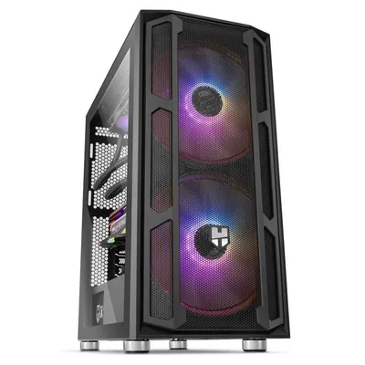 Nox Hummer Nova gehärtetes Glas USB 3.0 ARGB schwarz
