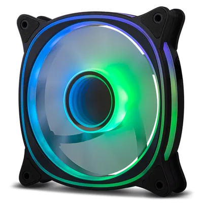 NOX ARGB 5V 120mm Hummer V-FAN Anti-Vibrationsecken 30,7CFM LED Infinity Mirror Luftkühlung