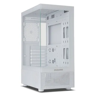 Nox Hummer Vision Midi Tower gehärtetes Glas USB 3.0 weiß