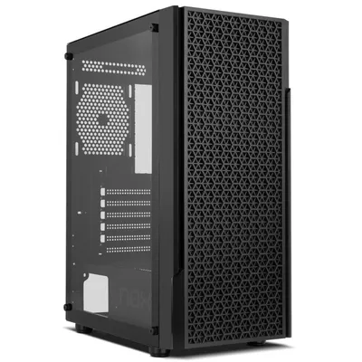 NOX Infinity Beta Mid-Tower MATX gehärtetes Glas USB 3.0 schwarz