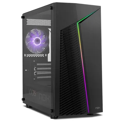 Nox Infinity Zeta ARGB M-ATX gehärtetes Glas USB 3.0 schwarz