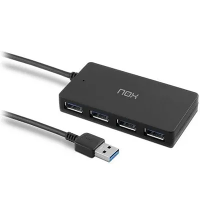 NOX Hub 4 Ports USB 3.0 10 Mbit/s Modell Lite Hub One kompakt