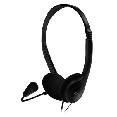 NOX Voice One Stereo-Kopfhörer mit Mikrofon, Schwarz