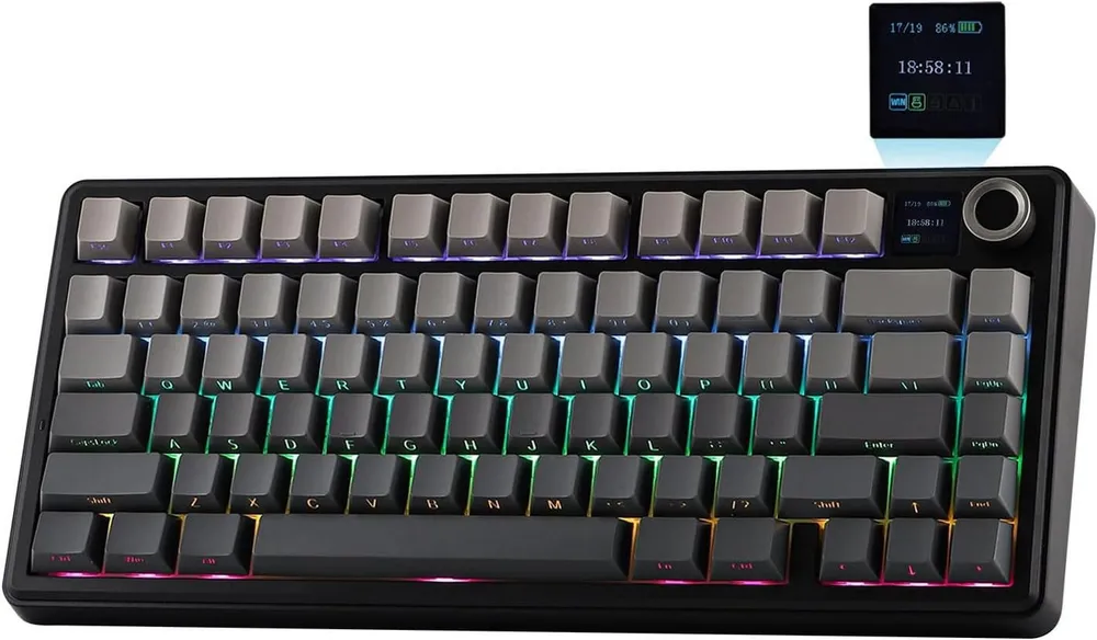 nsihing AULA F75 Max Mechanische Gaming Tastatur, RGB, Hot Swap, Kabellos Gaming-Tastatur