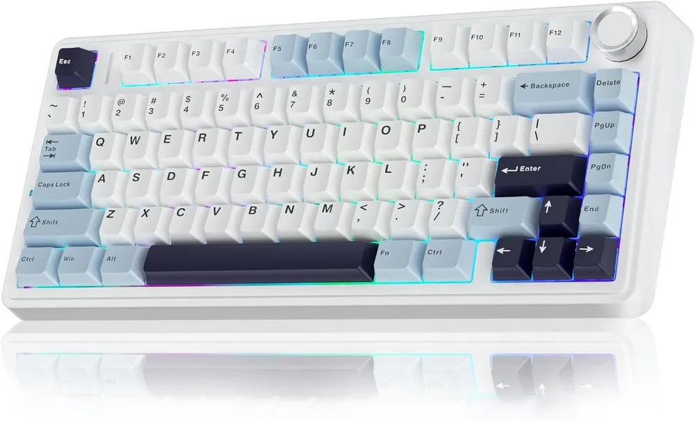 nsihing AULA F75 Mechanische Gaming Tastatur, RGB, Hot Swap, kabellos Gaming-Tastatur