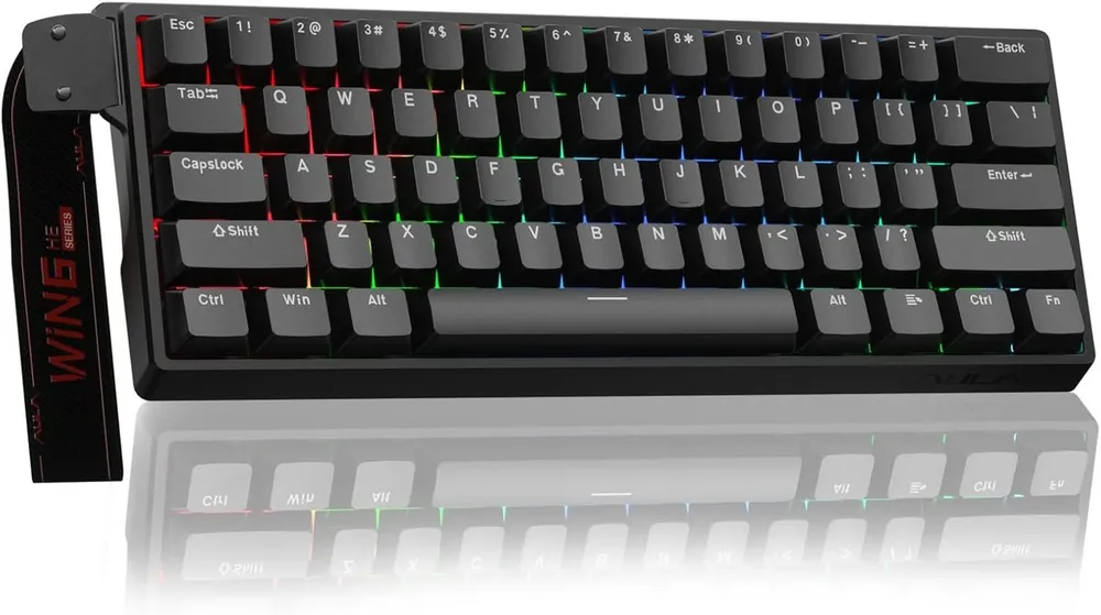 nsihing AULA WIN60 HE Mechanische Tastatur, Rapid Trigger, Hot Swap, RGB Gaming-Tastatur