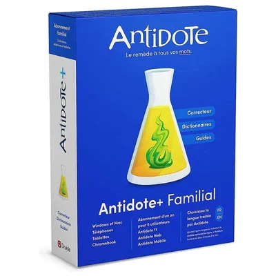 Software Druide ANTI020 Antidote+ Familial 5 Nutzer Cloud-Lizenz Korrektur Französisch Mac