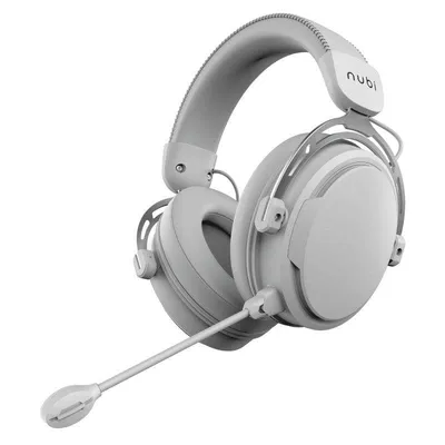 Kopfhörer NUBI NH1 kabelgebunden USB-C Gaming mit abnehmbarem Mikrofon Weiß