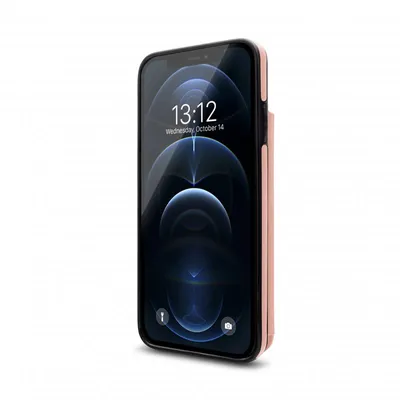 Nueboo Wallex Roségoldene Lederhülle für iPhone 12 Pro Max