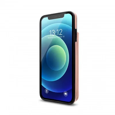 Nueboo Wallex Roségoldene Lederhülle für iPhone 12 Mini