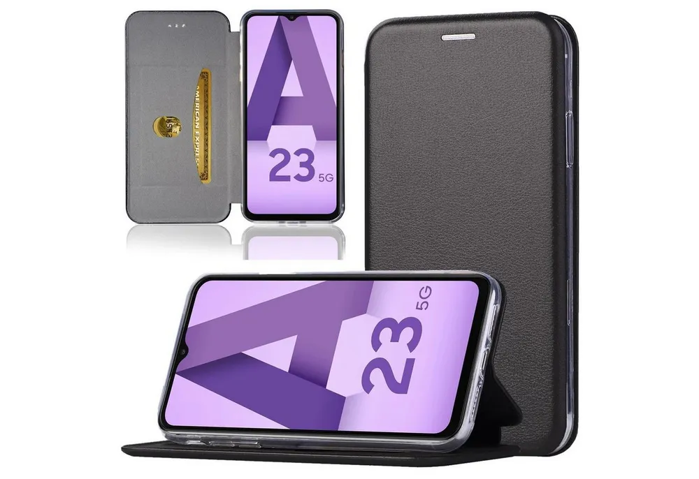 Numerva Handyhülle Handy Tasche Book für Samsung Galaxy A23 / A23 5G, Klapphülle Flip Cover Hardcover Schutz Hülle Etui