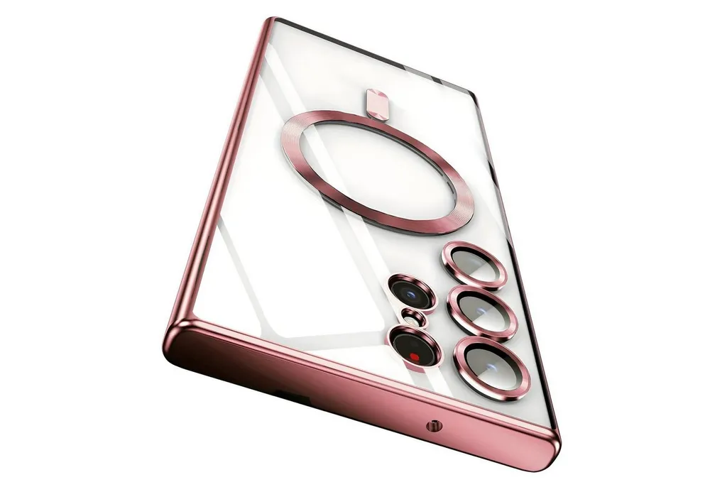 Numerva Handyhülle Magsafe Handy Hülle für Samsung Galaxy S22 Ultra, Schutzhülle TPU Case Cover Bumper Magsafe Magnet und Kameraschutzglas