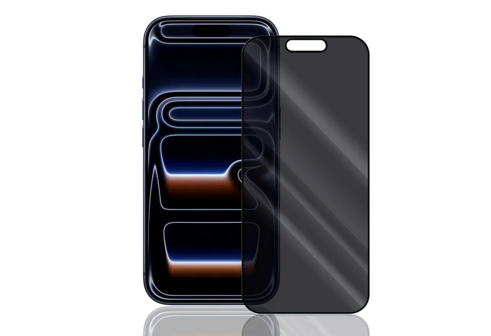 Numerva Schutzfolie Panzer Folie Echt Glas Folie für Apple iPhone 17 Pro Max, (1x Schutzfolie 2x Reinigungstücher), Anti Spy Schutzfolie Blickschutz Glasfolie Sichtschutzfolie