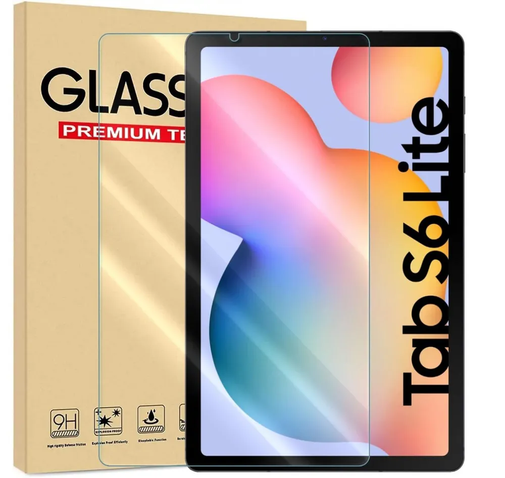 Numerva Schutzfolie Panzer Folie für Samsung Galaxy Tab S6 Lite 2020, (Schutzfolie, 1x Schutzfolie 2x Reinigungstücher), Tablet Display Schutzglas Folie Echt Glas Folie 9H