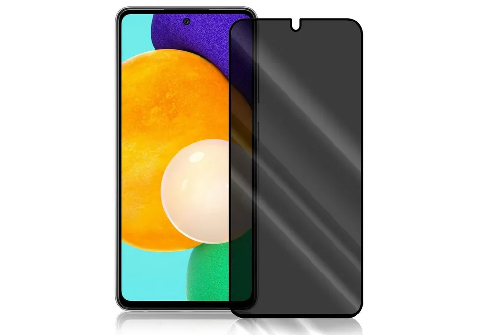 Numerva Schutzfolie Panzer Folie für Samsung Galaxy A52 / A52 5G / A52s 5G Echt Glas Folie, (1x Schutzfolie 2x Reinigungstücher), Anti Spy Schutzfolie Blickschutz Glasfolie Sichtschutzfolie