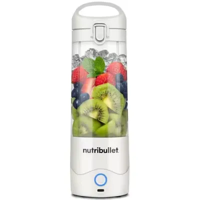 Nutribullet NBP003W Tragbarer Mixer 0,47 l, 15 Smoothies, Weiß