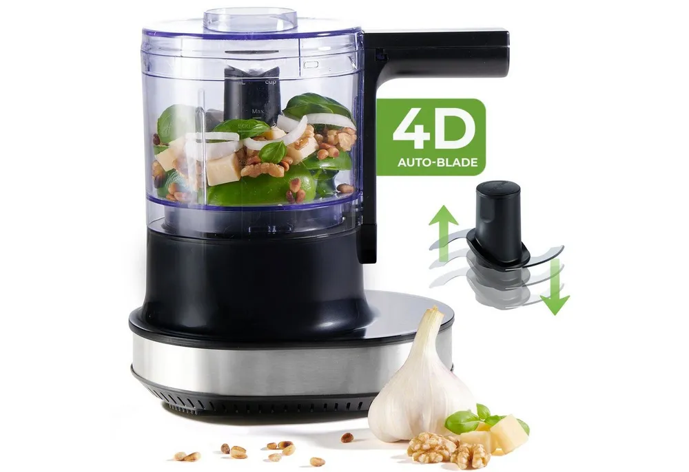 Nutrilovers Zerkleinerer Auto-Blade Multizerkleinerer elektrisch - Kompakt - BPA-frei, 300 W