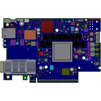 Netzwerkkarte Nvidia BlueField-3 B3220SH PCIe 5.0 200 Gb Blau FHHL