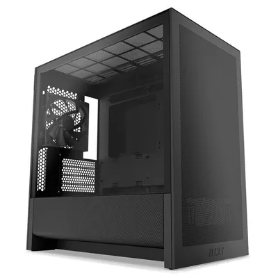 NZXT H9 H3 Flow Midi Tower PC mit Mesh, SGCC, Tempered Glas und 17 cm CPU-Kühlhöhe
