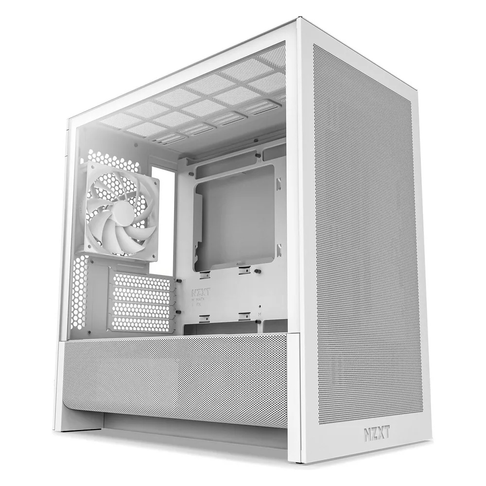 NZXT H9 H3 Flow Weiß Midi Tower PC Micro ATX Mini-ITX Mesh SGCC Tempered Glass