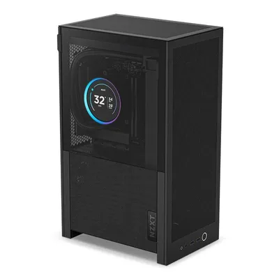 Tower NZXT H2 Flow Mini-ITX Schwarz Glas Temperiert Dual-Kammer