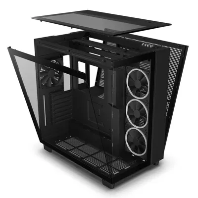 NZXT H9 Elite RGB Midi Tower, gehärtetes Glas, USB 3.2, Schwarz