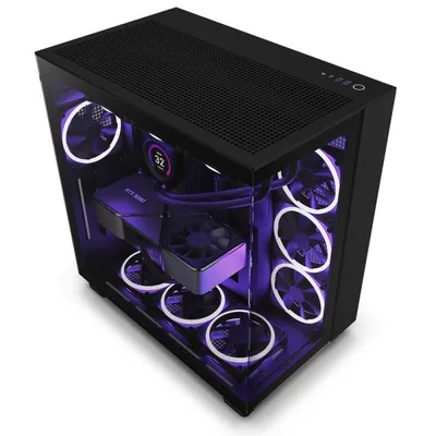 NZXT H9 Flow Mid-Tower ATX gehärtetes Glas USB-C/3.2 Schwarz