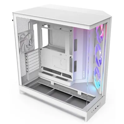 NZXT H9 Flow RGB Weiß Midi Tower PC ATX EATX Micro ATX Mini-ITX 16,5 cm CPU-Kühlerhöhe