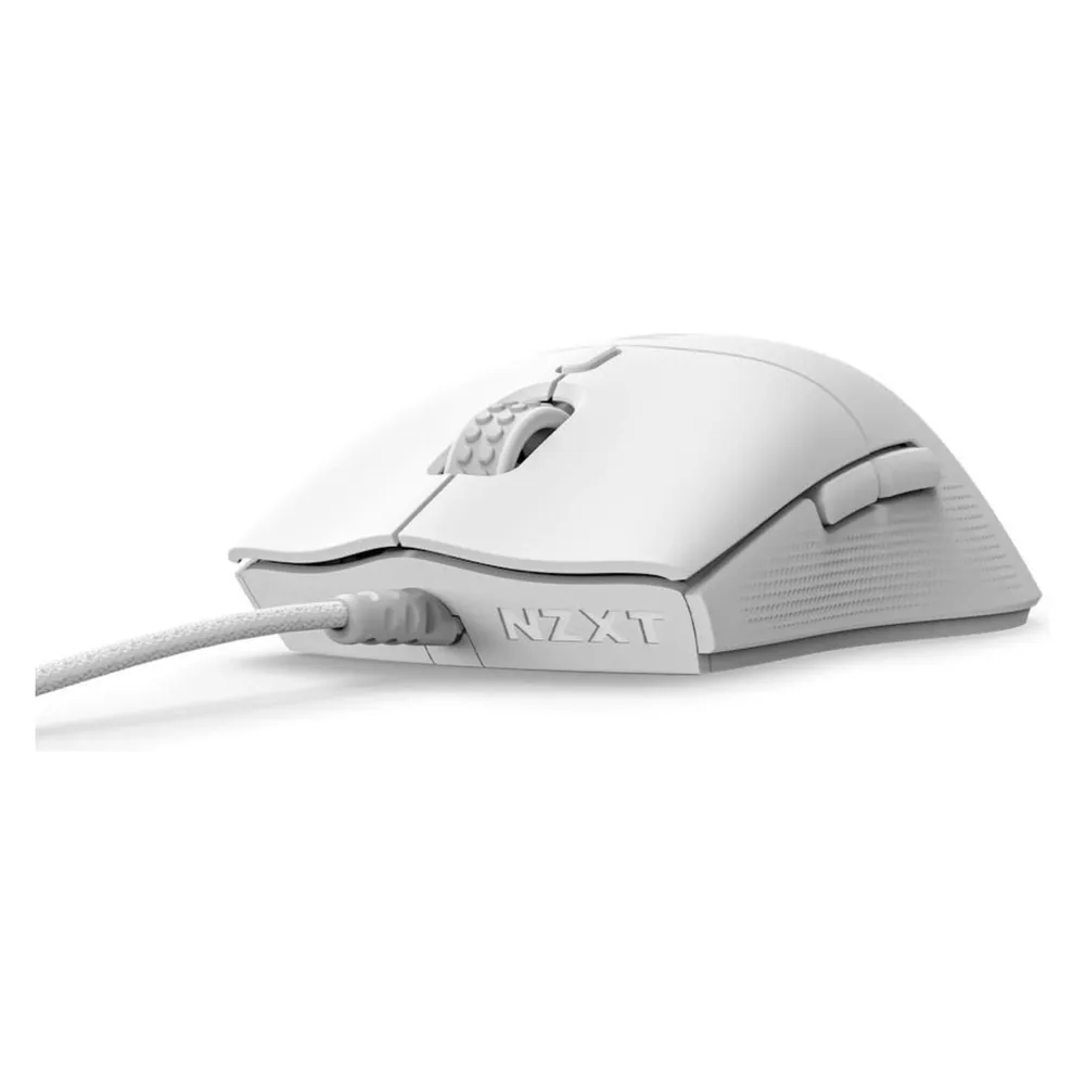 Maus NZXT Lift 2 Symm USB Typ-A 26000 DPI Weiß Gaming Ergonomisch