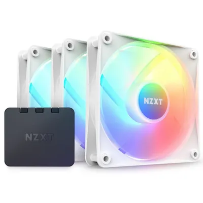 NZXT F120 RGB Core Triple Pack, 120 mm Zusatzlüfter, weiß
