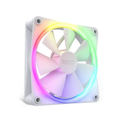 NZXT F120 RGB Weiß 120mm PWM 18 RGB LED Sync NZXT CAM Zusatzlüfter