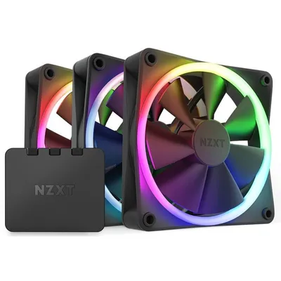 NZXT F120 RGB Dreierpack Zusatzlüfter 120 mm Schwarz