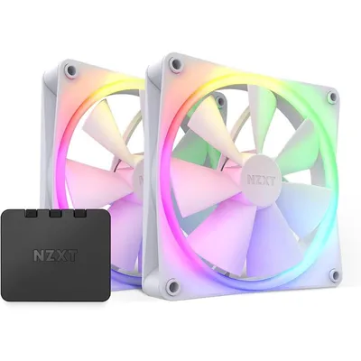 NZXT F140 RGB TWIN 140mm Zusatzlüfter Weiß 2 Stück