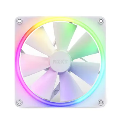 NZXT F140 RGB 140mm PWM 18 LED Anpassbarer weißer Zusatzlüfter CAM