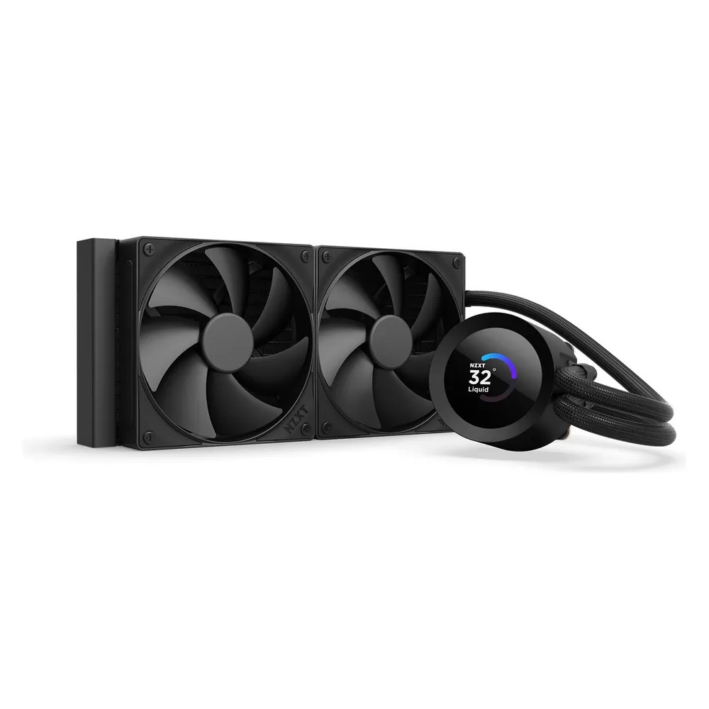 Refrigeración Líquida NZXT Kraken Plus 240mm 2 Ventiladores Display TFT Negra