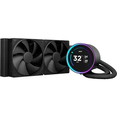NZXT Kraken Elite 240 Wasserkühlungs-Kit mit 240-mm-IPS-Display, schwarz