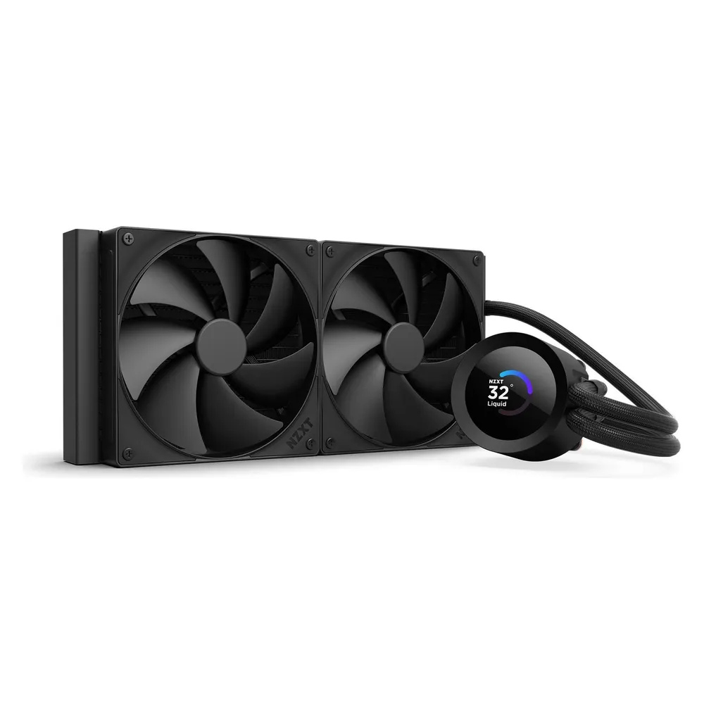 Refrigeración Líquida NZXT Kraken Plus 280mm 2 Lüfter Display TFT PWM Schwarz