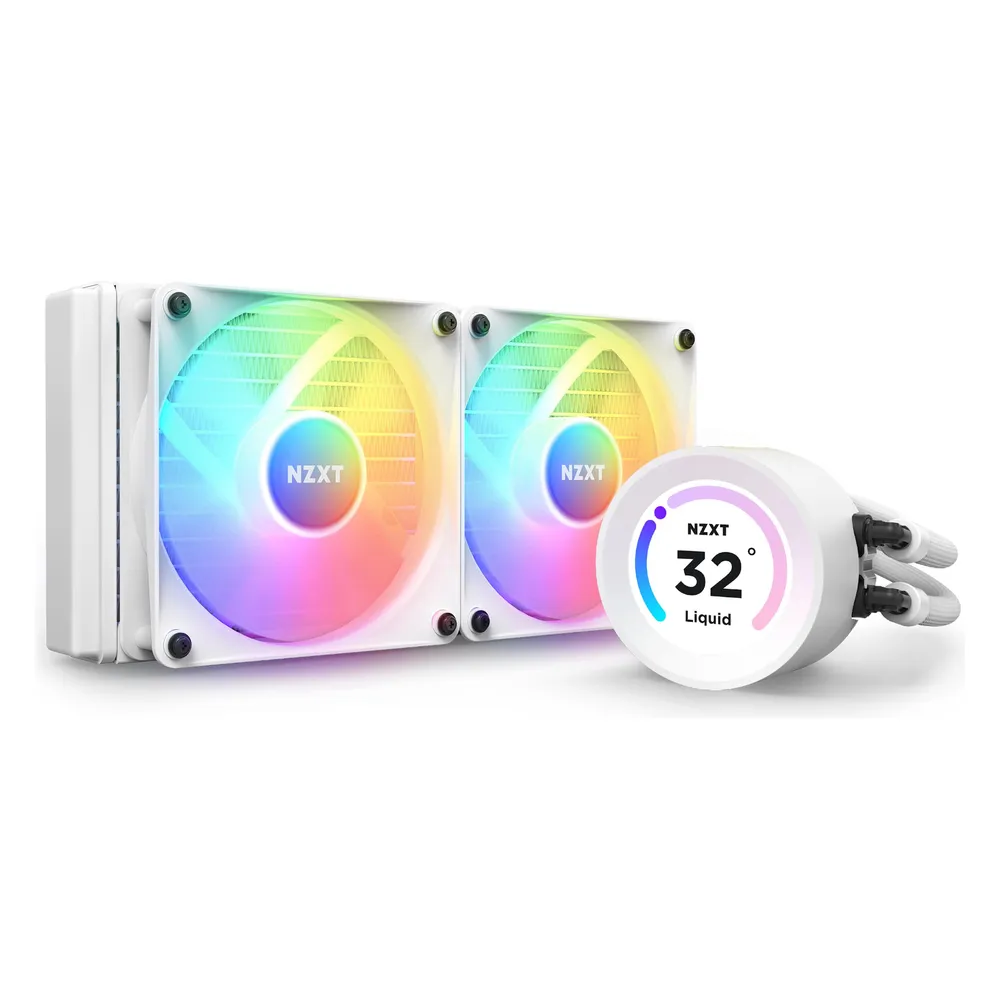 Flüssigkeitskühlung NZXT Kraken Elite 240 RGB 240mm 2 Lüfter Weiß